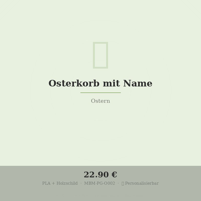Osterkorb mit Name