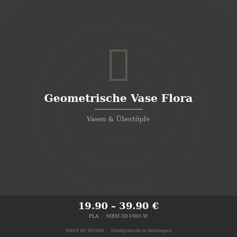 Geometrische Vase "Flora"