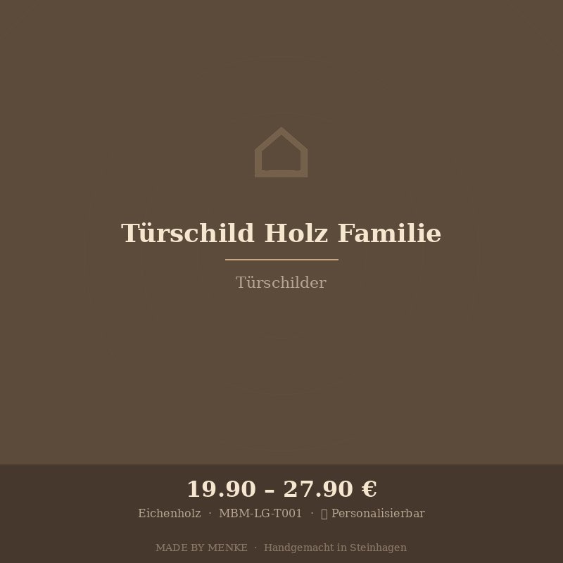 Türschild Holz "Familie"