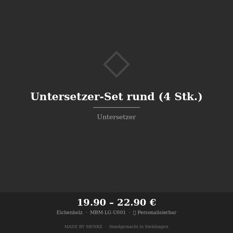 Untersetzer-Set rund (4 Stk.)