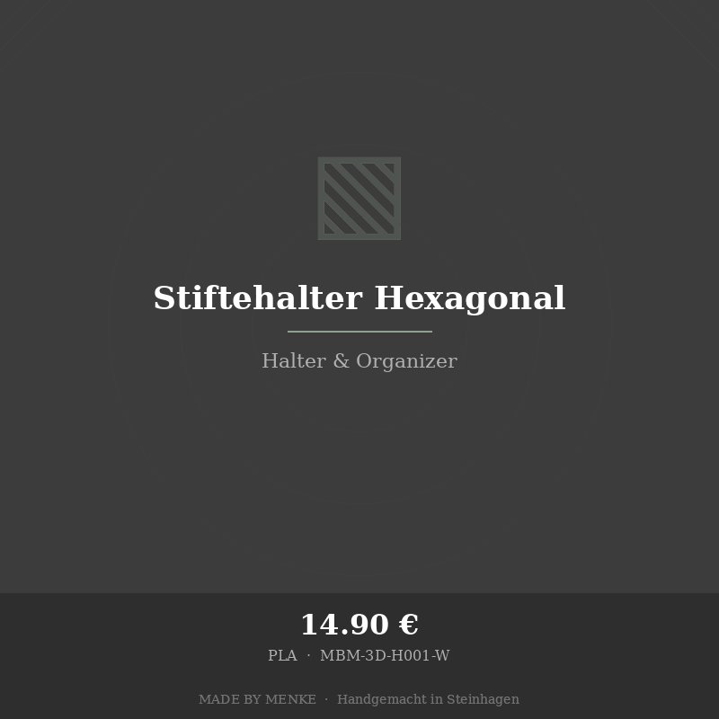 Stiftehalter Hexagonal