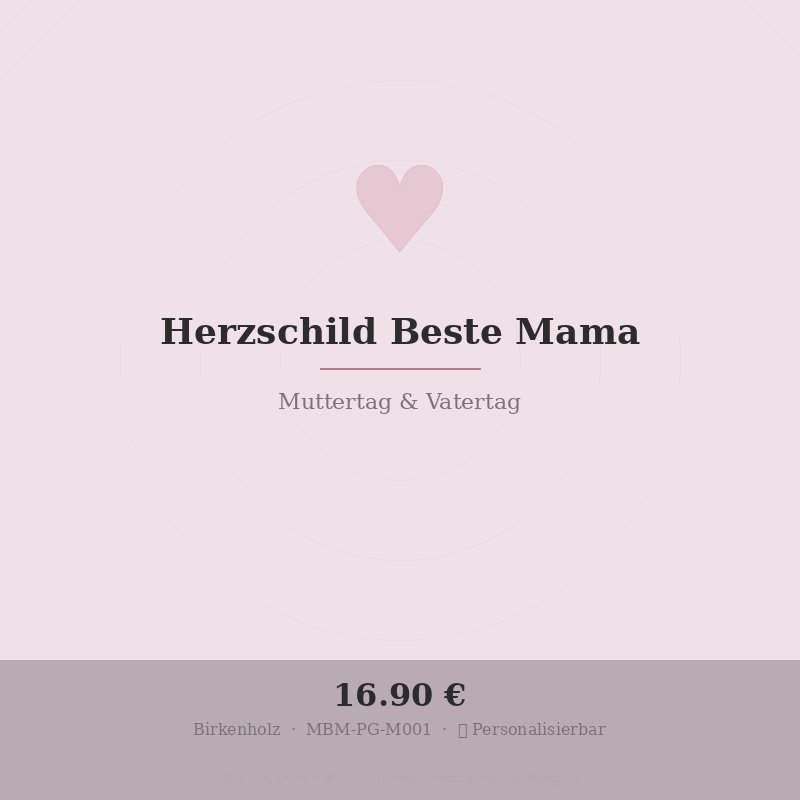 Herzschild "Beste Mama"