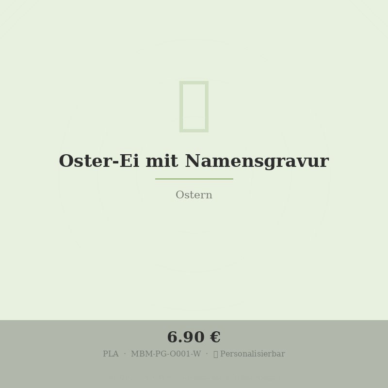Oster-Ei mit Namensgravur
