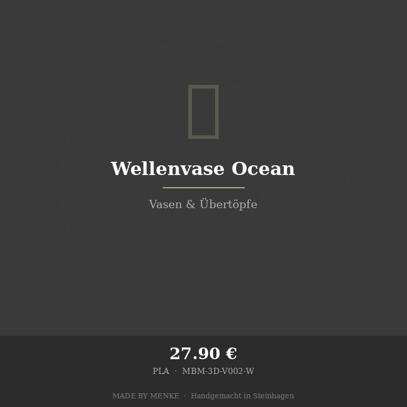 Wellenvase "Ocean"