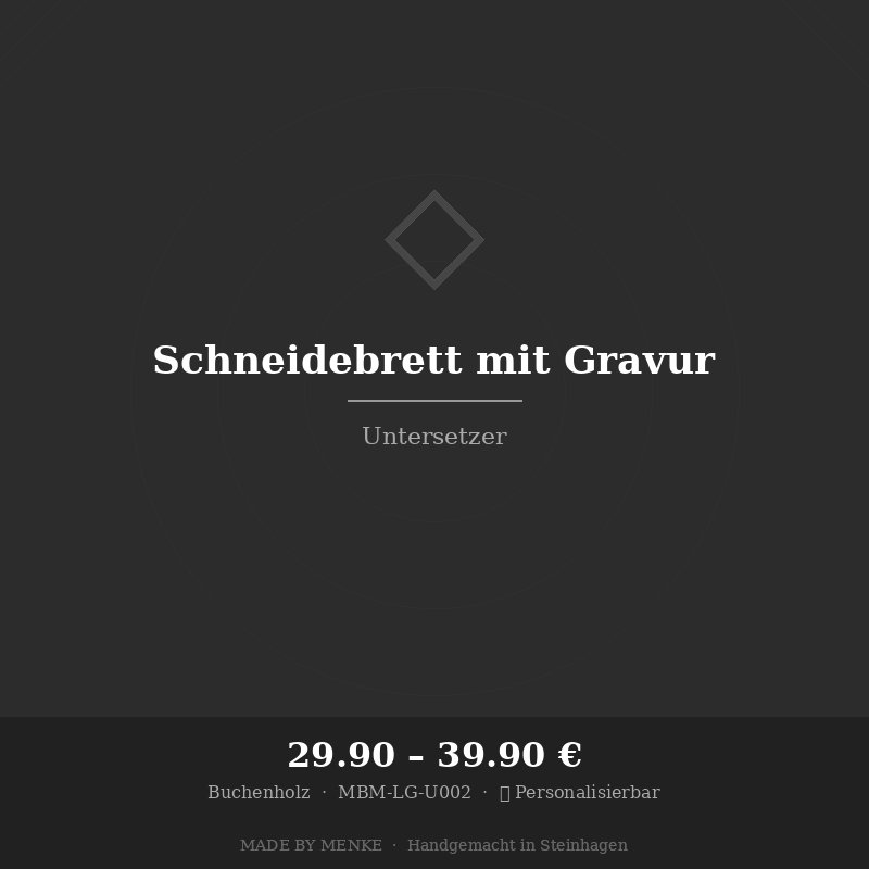 Schneidebrett mit Gravur