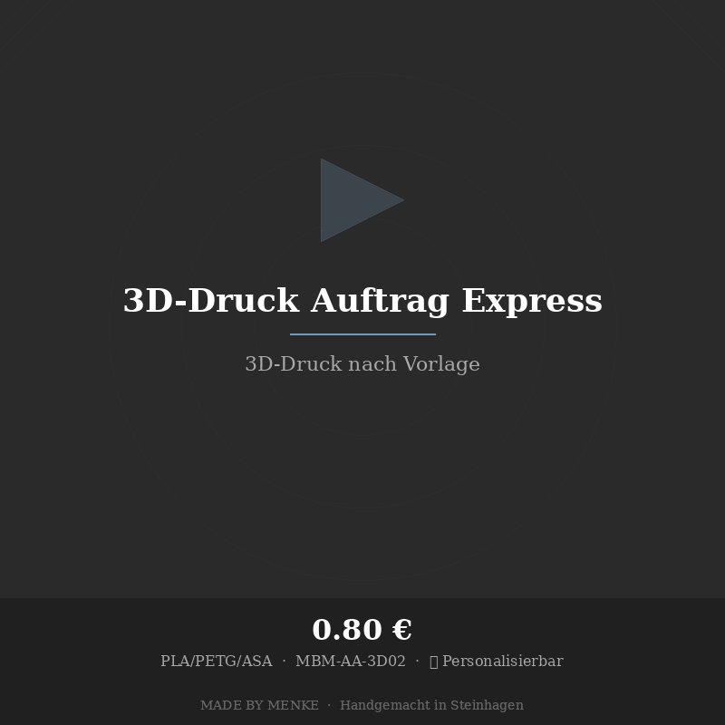 3D-Druck Auftrag Express