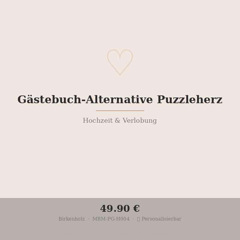 Gästebuch-Alternative Puzzleherz