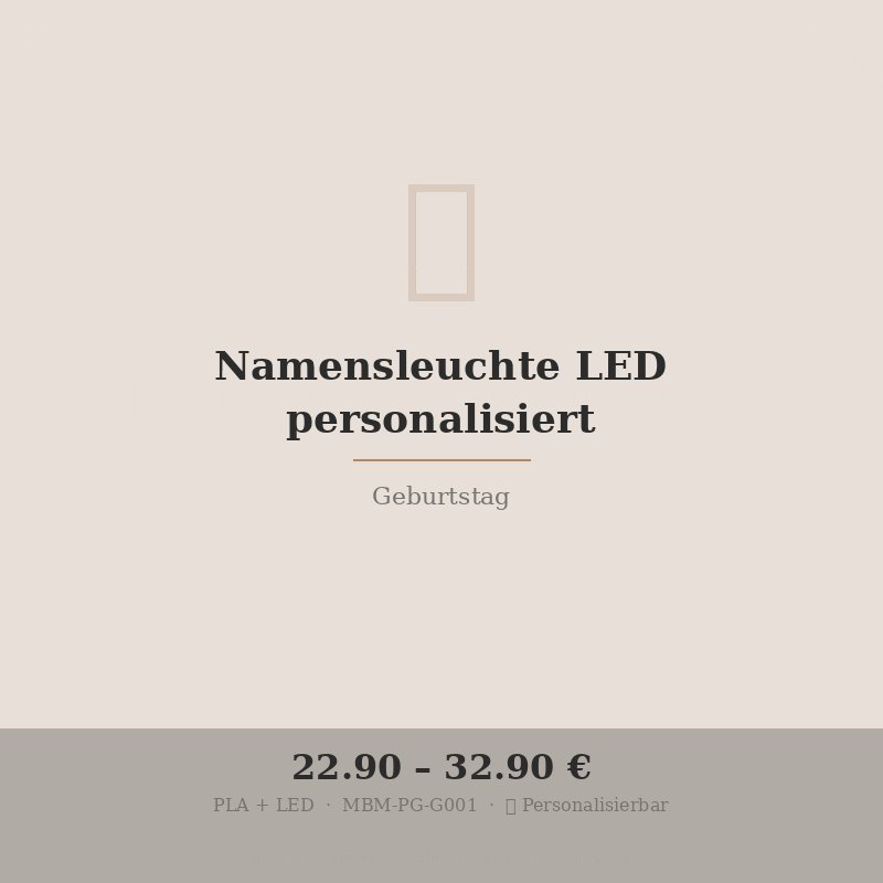 Namensleuchte LED personalisiert